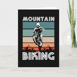 Carte Cadeau de vélo tout terrain rétro pour les fans de