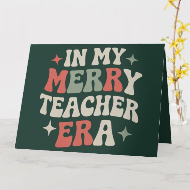 Carte Cadeau de vie d'enseignant préscolaire à l'ère de  (Fleur jaune)