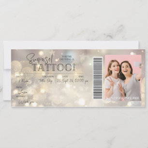 Carte Cadeau de Voucher pour Tatouage Personnel à 