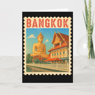 Carte Cadeau de voyage Ngkok Thaïlande Bouddha Thaïlande