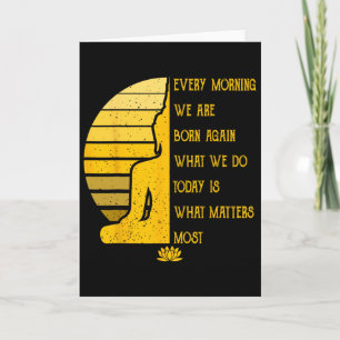 Carte Cadeau de yoga méditation Bouddha Professeur de Yo