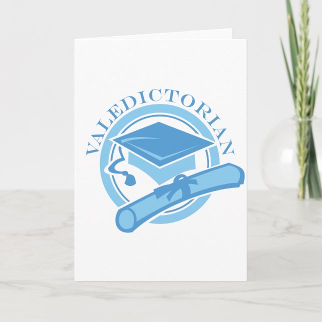 Carte Cadeau d'écarté bleu frais d'obtention du diplôme (Devant)