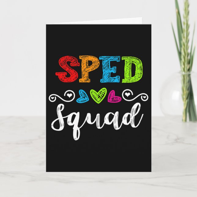 Carte Cadeau D'équipe De Rentrée Pour Enseignant D'éduca (Devant)