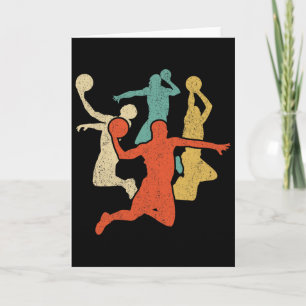 Carte Cadeau d'équipe rétro silhouette vintage Sketll 60