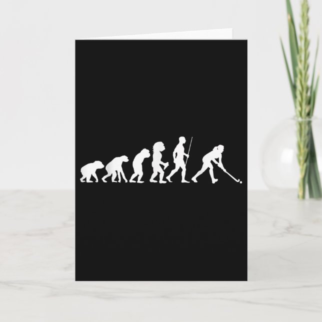 Carte Cadeau d'évolution de hockey sur gazon Joueur de h (Devant)
