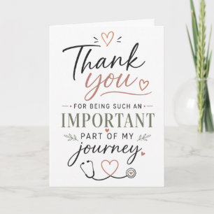 Carte Cadeau d'infirmier de médecin chirurgien thérapeut