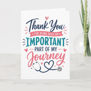 Carte Cadeau d'infirmière de médecin chirurgien thérapeu