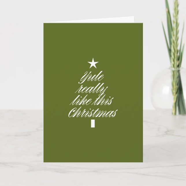 Carte cadeau DIY Noël "Yule" (Devant)