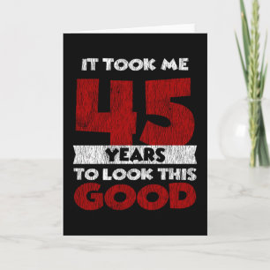 Carte Cadeau drôle d'anniversaire 45 ans Vintage