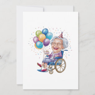 Carte Cadeau drôle d'anniversaire pour grand-mère âgée p
