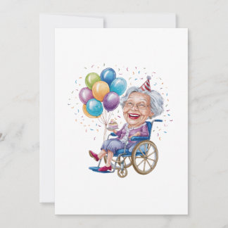 Carte Cadeau drôle d'anniversaire pour grand-mère âgée p