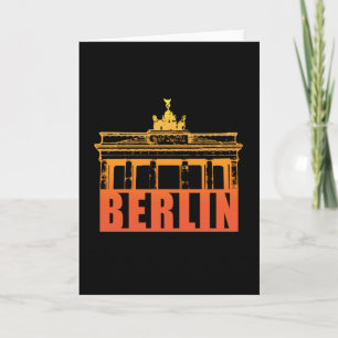 Carte Cadeau drôle de Berlin Allemagne Ville Paysage urb