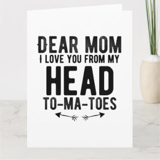 Carte cadeau drôle de fête des mères pour mère maman