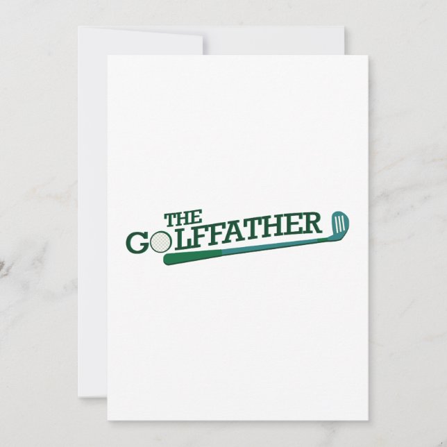 Carte Cadeau drôle de fête des pères pour papa golfeur (Devant)