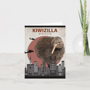 Carte Cadeau drôle de Kiwizilla pour les amateurs d'oise