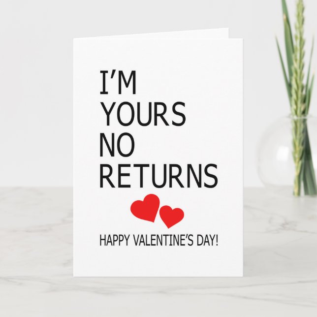 Carte Cadeau drôle de la Saint-Valentin Amoureux Mignons (Devant)