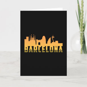 Carte Cadeau drôle de la ville de Barcelone Espagne