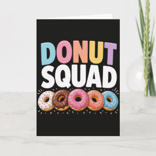 Carte Cadeau drôle de l'équipe de donuts pour amateur de