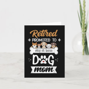 Carte Cadeau drôle de maman de chien à la retraite Desig