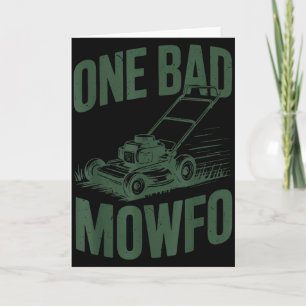 Carte Cadeau drôle de papa tondeuse à gazon un mauvais M