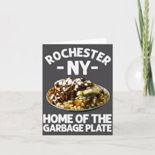 Carte Cadeau drôle de plaque de déchets de Rochester Ny