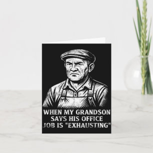 Carte Cadeau drôle d'humour Papy Fête des Pères Grand-pè