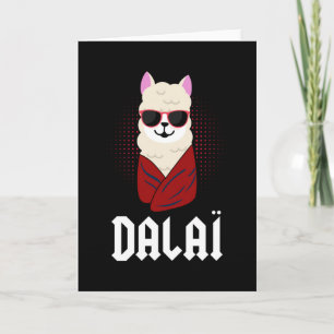 Carte Cadeau drôle lama dalaï lama Alpaca Llamaste drôle