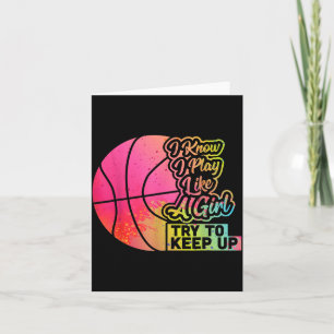 Carte Cadeau drôle pour femmes de baseball Équipe joue c