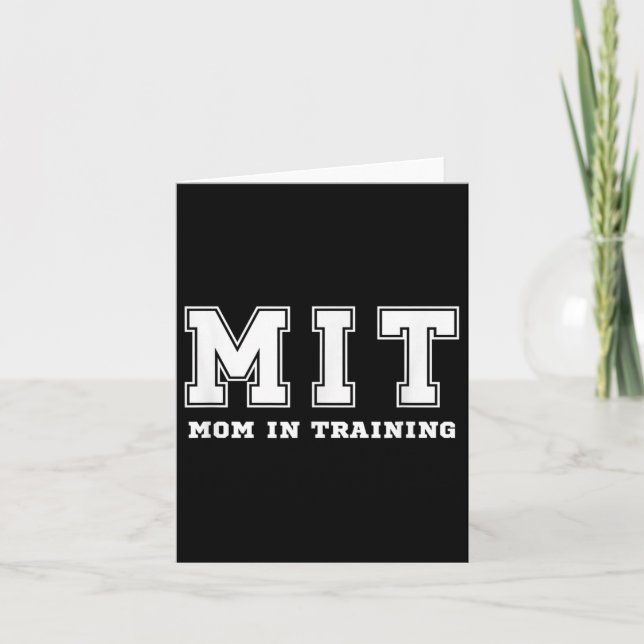 Carte Cadeau Drôle Pour Nouvelle Maman En Formation En A (Devant)