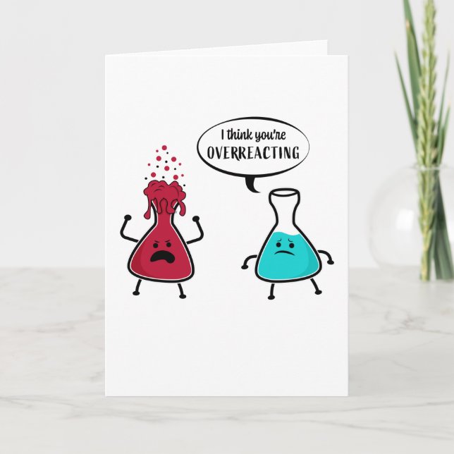 Carte Cadeau drôle pour professeur de chimie (Devant)