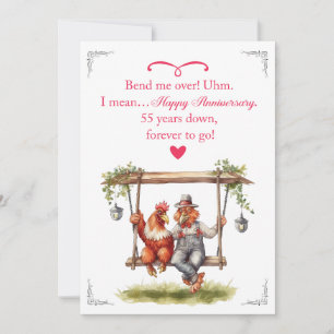 Carte cadeau du 55e anniversaire