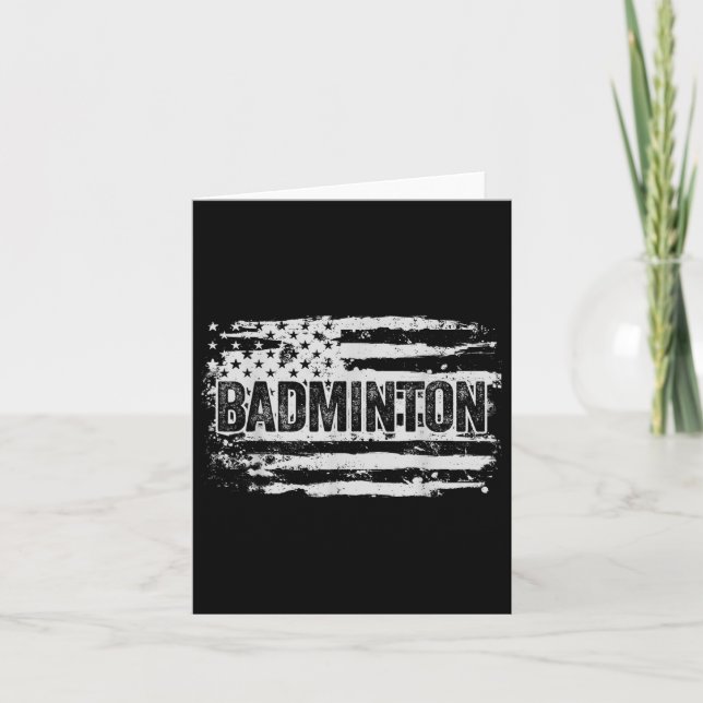 Carte Cadeau du joueur de badminton (Devant)