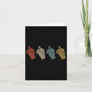 Carte Cadeau Environnemental Animal Tortues de Mer Vinta