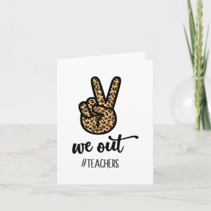 Carte Cadeau femme dernier jour d'école Professeur sorta