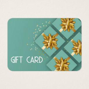 Carte cadeau Festive Modern Gold Bow