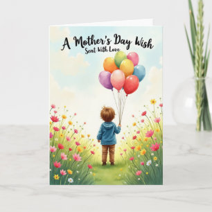 Carte Cadeau Fête des Mères Ballons