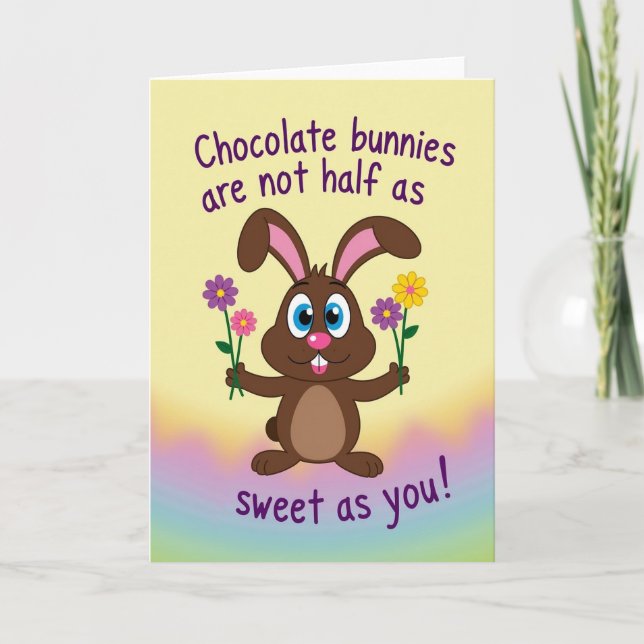 Carte Cadeau Fleur de Lapin Mignon (Devant)