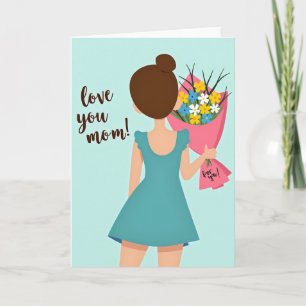 Carte Cadeau Fleur Je T'Aime Maman
