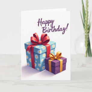 Carte Cadeau Fleurie Anniversaire Douce