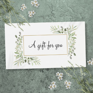 Carte Cadeau Fleurie de Verdure pour Entreprise