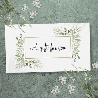 Carte Cadeau Fleurie de Verdure pour Entreprise