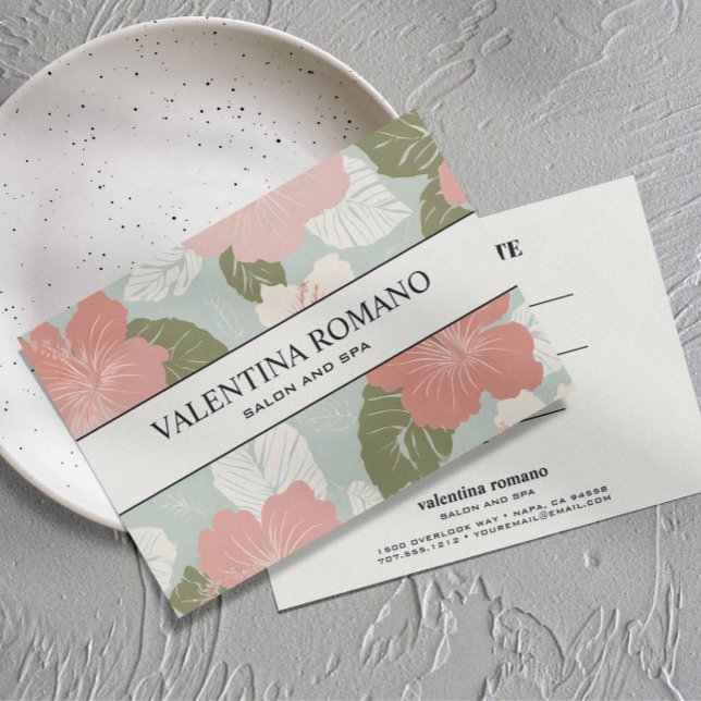 CARTE CADEAU Fleurs d'Hibiscus BOTANIQUE TROPICALE (Créateur téléchargé)