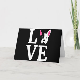 Carte Cadeau Frenchie Cadeau d'amour pour Bouledogue F