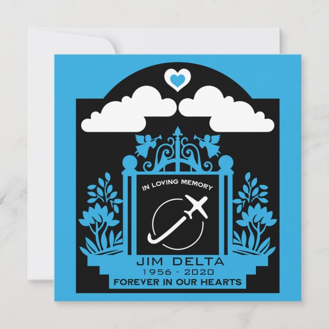Carte Cadeau Funéraire Pilote en Mémoire (Devant)