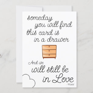 Carte cadeau Girlfriend pour sa carte d'amour anni