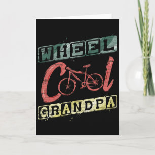 Carte Cadeau Grand-Papa Roue Cool Pour Cycliste Tour à V