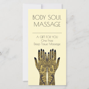 Carte cadeau Henna Mehndi Hands Design