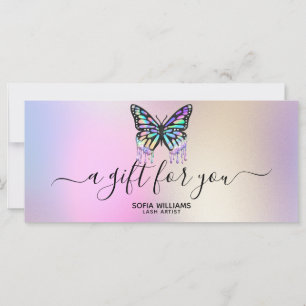 Carte-cadeau Holograph Butterfly Certificate Ajout