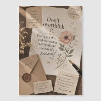 Carte cadeau inspirante florale vintage | Esthétiq
