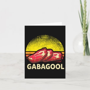 Carte Cadeau Italien Gabagool Cacola Amateur de Viande N